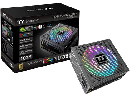 Thermaltake Toughpower iRGB PLUS 750W 80+ Gold SLI/ CrossFire Ready RGB LED ATX12V v2.4/ EPS v2.92 10 Year Warranty Fully Modular Digital Power Supply PS-TPI-0750F3FDGU-1