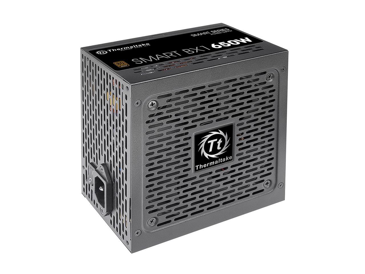 Thermaltake Smart BX1 650W Bronze SLI/ CrossFire Ready Continuous Power ATX12V V2.3/ EPS V2.92 80 Plus Bronze Certified 5 Year Warranty Non Modular Power Supply PS-SPD-0650NNFABU-1