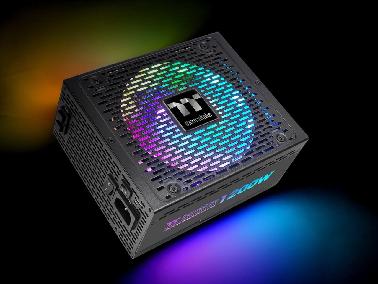 Thermaltake Toughpower PF1 ARGB 1200W 80+ Platinum 16.8 Million Colors 18 Addressable LEDs 5V Motherboard Sync/Analog Controlled SLI Full Modular Power Supply PS-TPD-1200F3FAPU-1