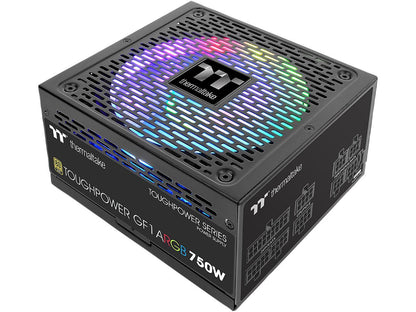Thermaltake Toughpower GF1 ARGB 750W 80+ Gold 16.8 Million Colors 18 Addressable LEDs 5V Motherboard Sync/Analog Controlled SLI Full Modular Power Supply PS-TPD-0750F3FAGU-1