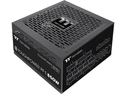 Thermaltake Toughpower PF1 850W 80+ Platinum Single Side SMD Compact Design Ultra Quiet 120mm Hydraulic Bearing Smart Zero Fan Full Modular Power Supply 10 Year Warranty, PS-TPD-0850FNFAPU-1