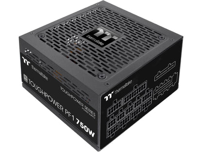 Thermaltake Toughpower PF1 750W 80+ Platinum Single Side SMD Compact Design Ultra Quiet 120mm Hydraulic Bearing Smart Zero Fan Full Modular Power Supply 10 Year Warranty PS-TPD-0750FNFAPU-1