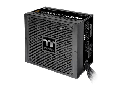 Thermaltake Smart BM2 650W 80+ Bronze Intel Skylake’s C6/C7 States & ErP Ready 140mm Quiet Fan Japanese Capacitor Semi Modular Power Supply 5 Year Warranty, PS-SPD-0650MNFABU-1