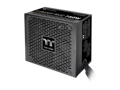 Thermaltake Smart BM2 750W 80+ Bronze Intel Skylake’s C6/C7 States & ErP Ready 140mm Quiet Fan Japanese Capacitor Semi Modular Power Supply 5 Year Warranty, PS-SPD-0750MNFABU-1
