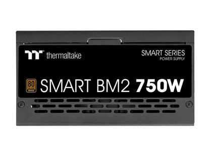 Thermaltake Smart BM2 750W 80+ Bronze Intel Skylake’s C6/C7 States & ErP Ready 140mm Quiet Fan Japanese Capacitor Semi Modular Power Supply 5 Year Warranty, PS-SPD-0750MNFABU-1