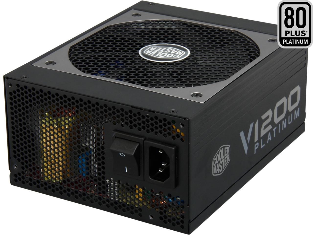 Cooler Master V1200 - Fully Modular 1200W 80 PLUS Platinum PSU with Silent Fanless Mode Operation