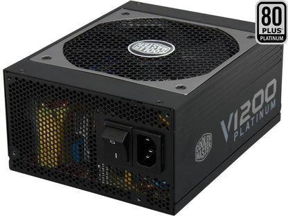 Cooler Master V1200 - Fully Modular 1200W 80 PLUS Platinum PSU with Silent Fanless Mode Operation