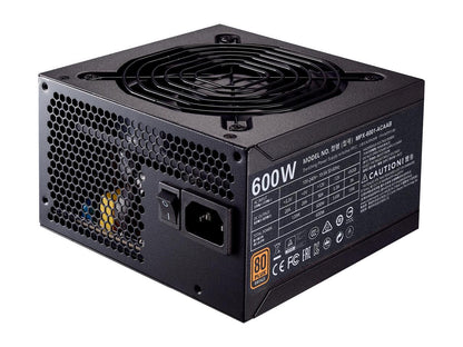 Cooler Master MWE 600 Watt Silencio Fan, Modular 80 PLUS Bronze Power Supply
