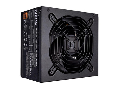Cooler Master MWE 600 Watt Silencio Fan, Modular 80 PLUS Bronze Power Supply