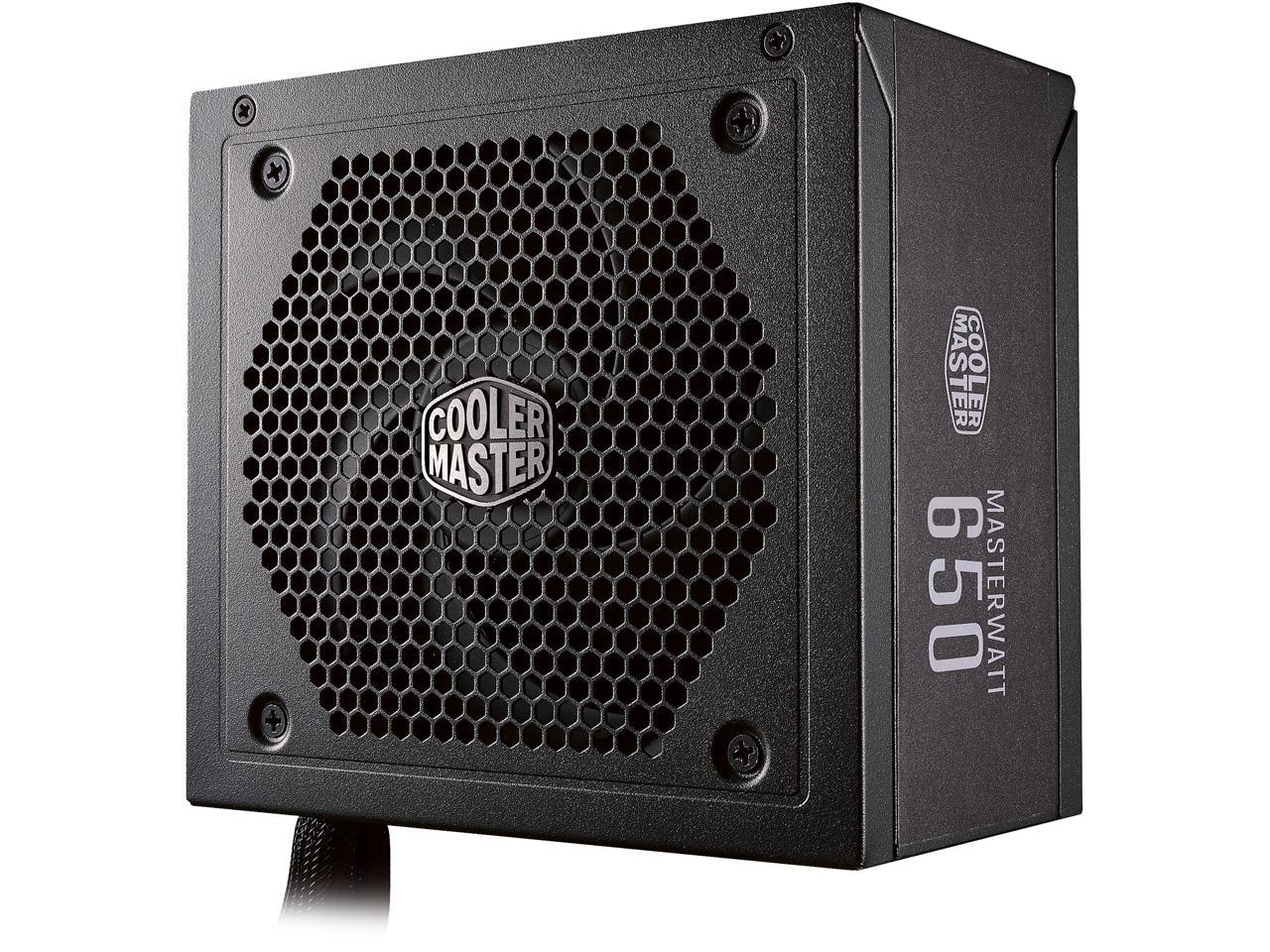 Cooler Master Master Watt 650W Semi-Fanless Silencio Fan, Semi-Modular 80 PLUS Bronze Power Supply