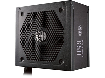 Cooler Master Master Watt 650W Semi-Fanless Silencio Fan, Semi-Modular 80 PLUS Bronze Power Supply