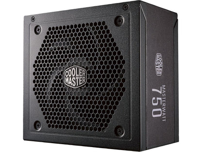 Cooler Master Master Watt 750 Watt Semi-Fanless Silencio Fan, Semi-Modular 80 PLUS Bronze Power Supply