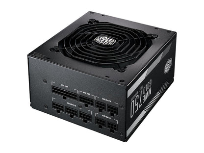 Cooler Master MWE Gold 750 Watt Fully Modular, Compact, Silent Fan 80 PLUS Gold Power Supply, MPY-7501-AFAAG-US