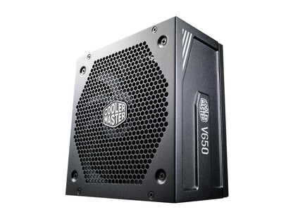 Cooler Master V650 Gold V2 Full Modular, 650W, 80+ Gold Efficiency, Semi-fanless Operation, 16AWG PCIe High-efficiency Cables, 10 Year Warranty