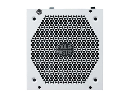 Cooler Master V650 Gold V2 White Edition Full Modular, 650W, 80+ Gold Efficiency, Semi-fanless Operation, 16AWG PCIe High-efficiency Cables, 10 Year Warranty