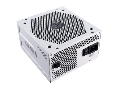 Cooler Master V550 Gold White Edition V2 Full Modular, 550W, 80+ Gold Efficiency, Semi-fanless Operation, 16AWG PCIe High-efficiency Cables, 10 Year Warranty