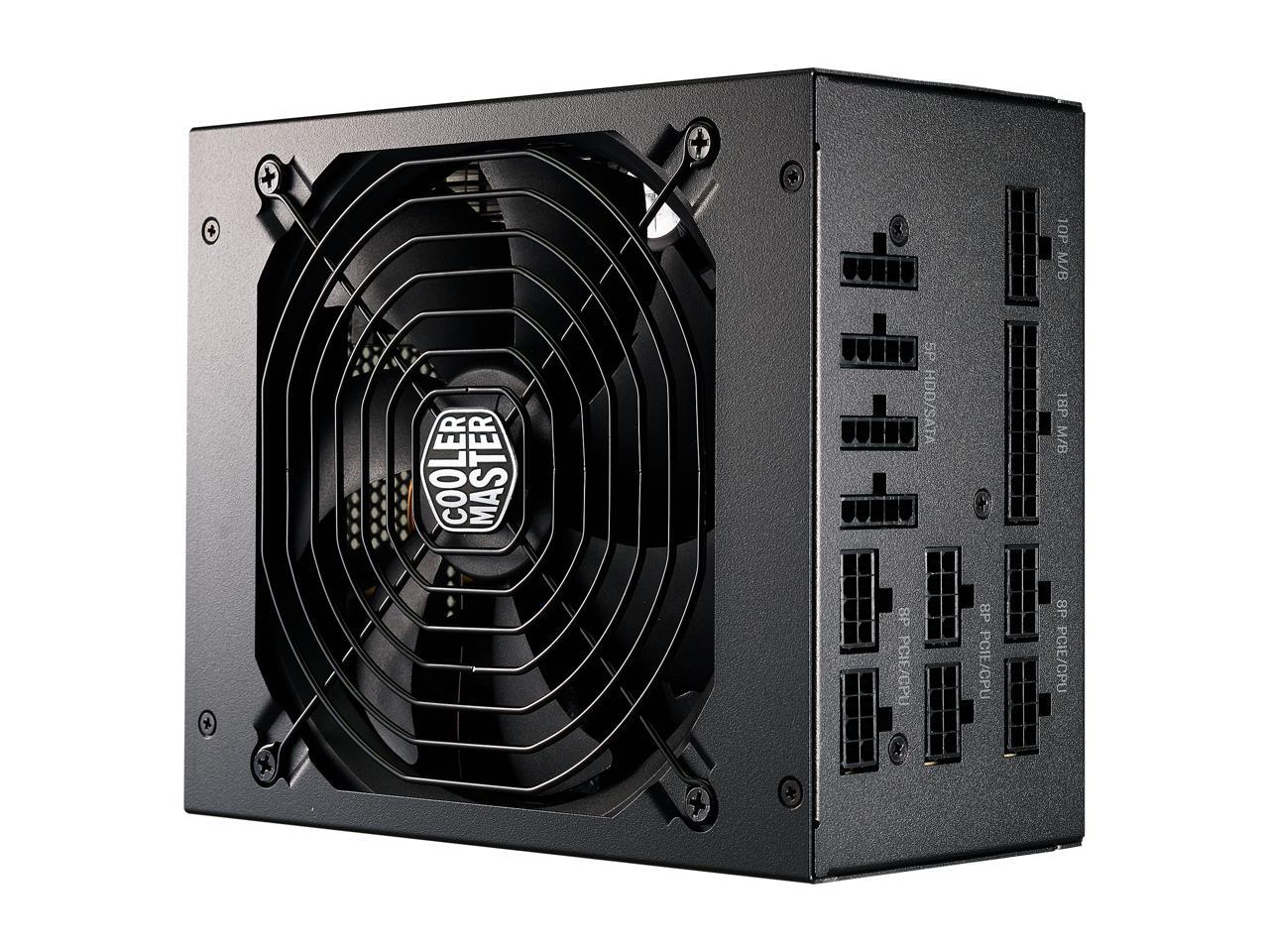 Cooler Master MWE Gold 1250 V2 Fully Modular, 1250W, 80+ Gold Efficiency, Quiet 140mm FDB Fan, 2 EPS Connectors, High Temperature Resilience, 10 Year Warranty