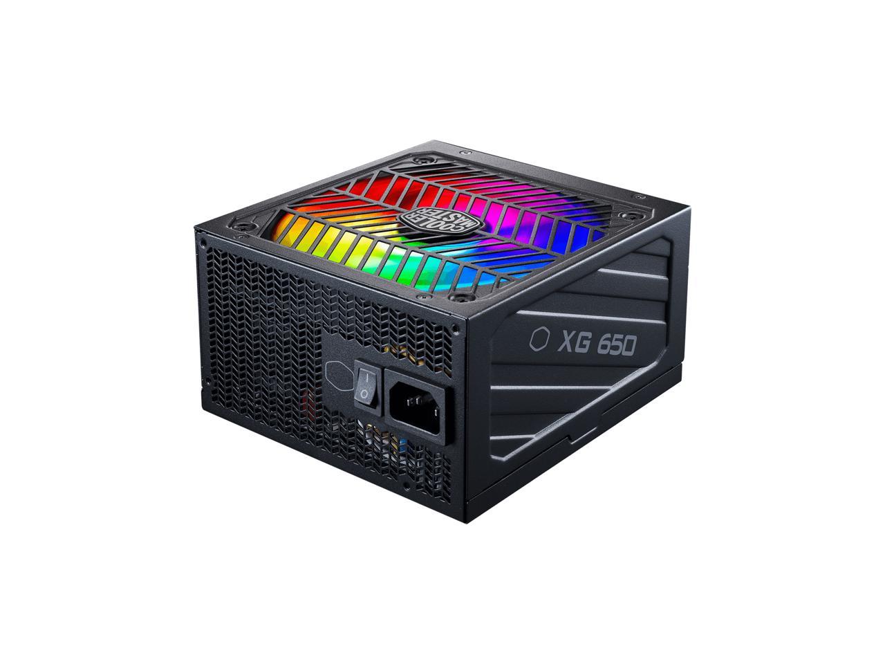 Cooler Master XG650 Plus Platinum ARGB Fully Modular, 650W, 80+ Platinum, ARGB 135mm Silent Fan, Built-in Information Display Panel , Intel ATX 12V Ver 2.53, 100% Japanese Capacitors