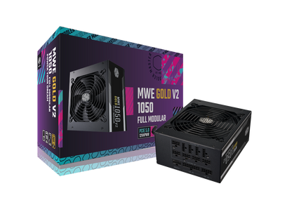 Cooler Master MWE Gold 1050 V2 ATX3.0 Fully Modular, 1050W, 80+ Gold Efficiency, Quiet 140mm FDB Fan, 2 EPS Connectors, High Temperature Resilience, (MPE-A501-AFCAG-3US)