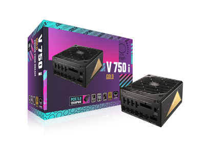 Cooler Master V750 Gold i ATX3.0 Fully Modular, 750W, 80+ Gold, Semi-Digital, 135mm Silent Fan with S.T.C.M, 100% Japanese Capacitors (MPZ-8501-AFAG-BUS)