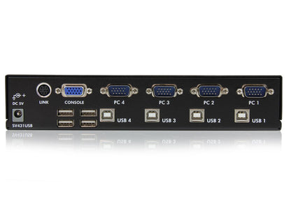StarTech.com SV431USB 4 Port Professional VGA USB KVM Switch with Hub