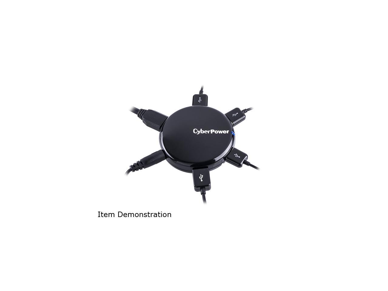 CyberPower CPH430PB 4 Port USB 3.0 Hub Black