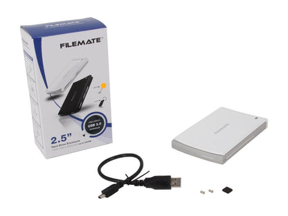 Wintec FileMate 3FME2500GW-R Aluminum alloy 2.5" White SATA I/II USB 2.0 HDD External Enclosure