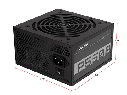 GIGABYTE GP-P550B 550W ATX 12V v2.31 80 PLUS BRONZE Certified Non-Modular Active PFC Power Supply