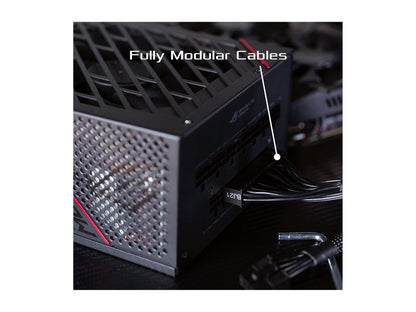 ASUS ROG Strix 650 Full Modular 80 Plus Gold 650W ATX Power Supply with 0dB Axial Tech Fan and 10 Year Warranty