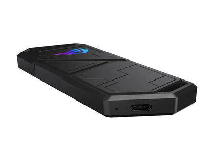 ASUS ROG STRIX Arion Aluminum Alloy M.2 NVMe SSD External Portable Enclosure Case Adapter, USB 3.2 Gen 2 Type-C (10 Gbps), USB-C to C and USB-C to A Cables, Fits PCIe 2280/2260/2242/2230 M Key/B+M Key