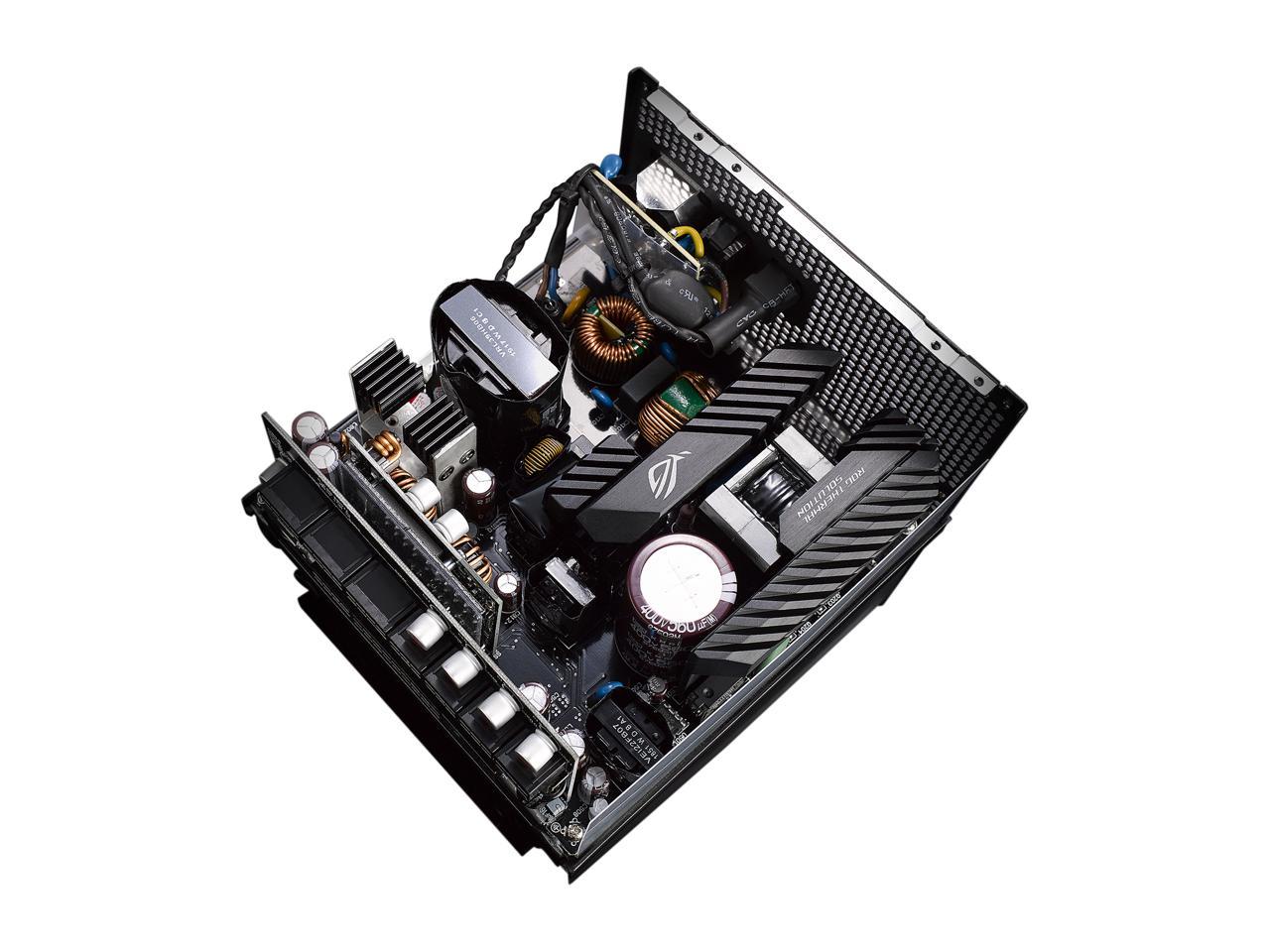 ASUS ROG STRIX 850G 850W Gold Power Supply, ROG Heatsinks, Axial-tech Fan Design, Dual Ball Fan Bearings, 0dB Technology, 80 PLUS Gold Certification, Fully Modular Cables, 10-Year Warranty