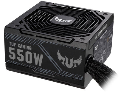 ASUS TUF GAMING 550W Bronze PSU, Power Supply, Axial-tech Fan Design, Dual Ball Fan Bearings, 0dB Technology, 80 PLUS Bronze Certification, 80cm 8-pin CPU Connector, 6-year Warranty