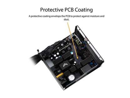 ASUS TUF GAMING 550W Bronze PSU, Power Supply, Axial-tech Fan Design, Dual Ball Fan Bearings, 0dB Technology, 80 PLUS Bronze Certification, 80cm 8-pin CPU Connector, 6-year Warranty
