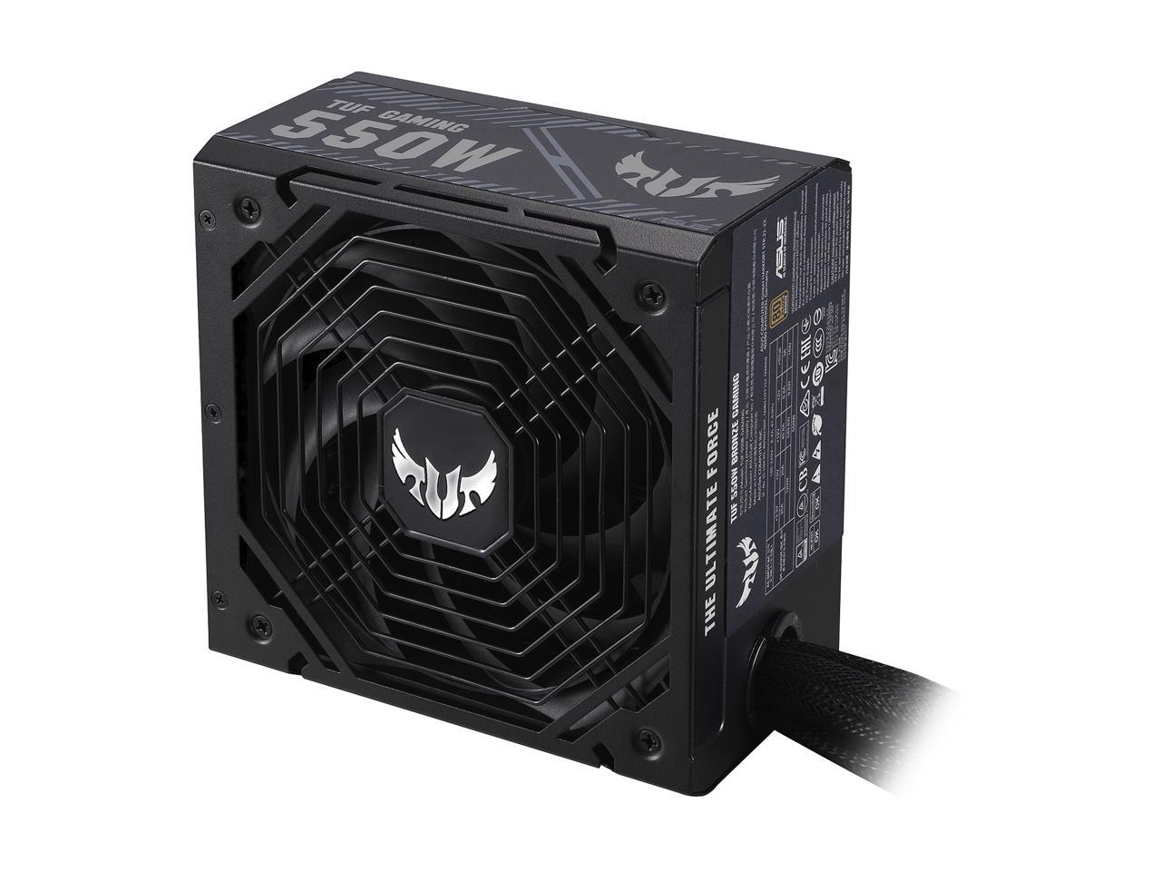 ASUS TUF GAMING 550W Bronze PSU, Power Supply, Axial-tech Fan Design, Dual Ball Fan Bearings, 0dB Technology, 80 PLUS Bronze Certification, 80cm 8-pin CPU Connector, 6-year Warranty