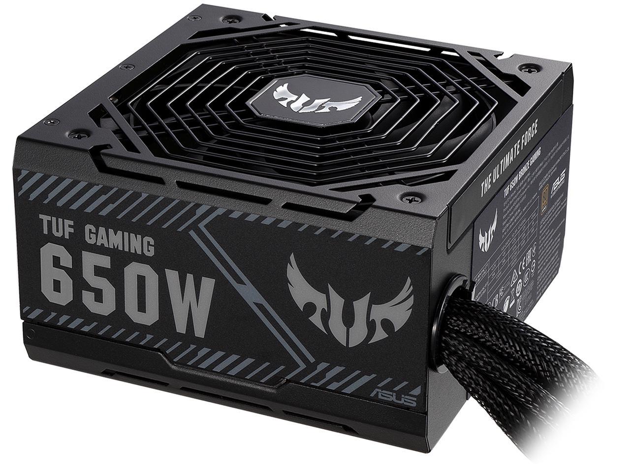 ASUS TUF GAMING 650W Bronze PSU, Power Supply, Axial-tech Fan Design, Dual Ball Fan Bearings, 0dB Technology, 80 PLUS Bronze Certification, 80cm 8-pin CPU Connector, 6-year Warranty