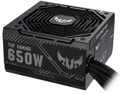 ASUS TUF GAMING 650W Bronze PSU, Power Supply, Axial-tech Fan Design, Dual Ball Fan Bearings, 0dB Technology, 80 PLUS Bronze Certification, 80cm 8-pin CPU Connector, 6-year Warranty