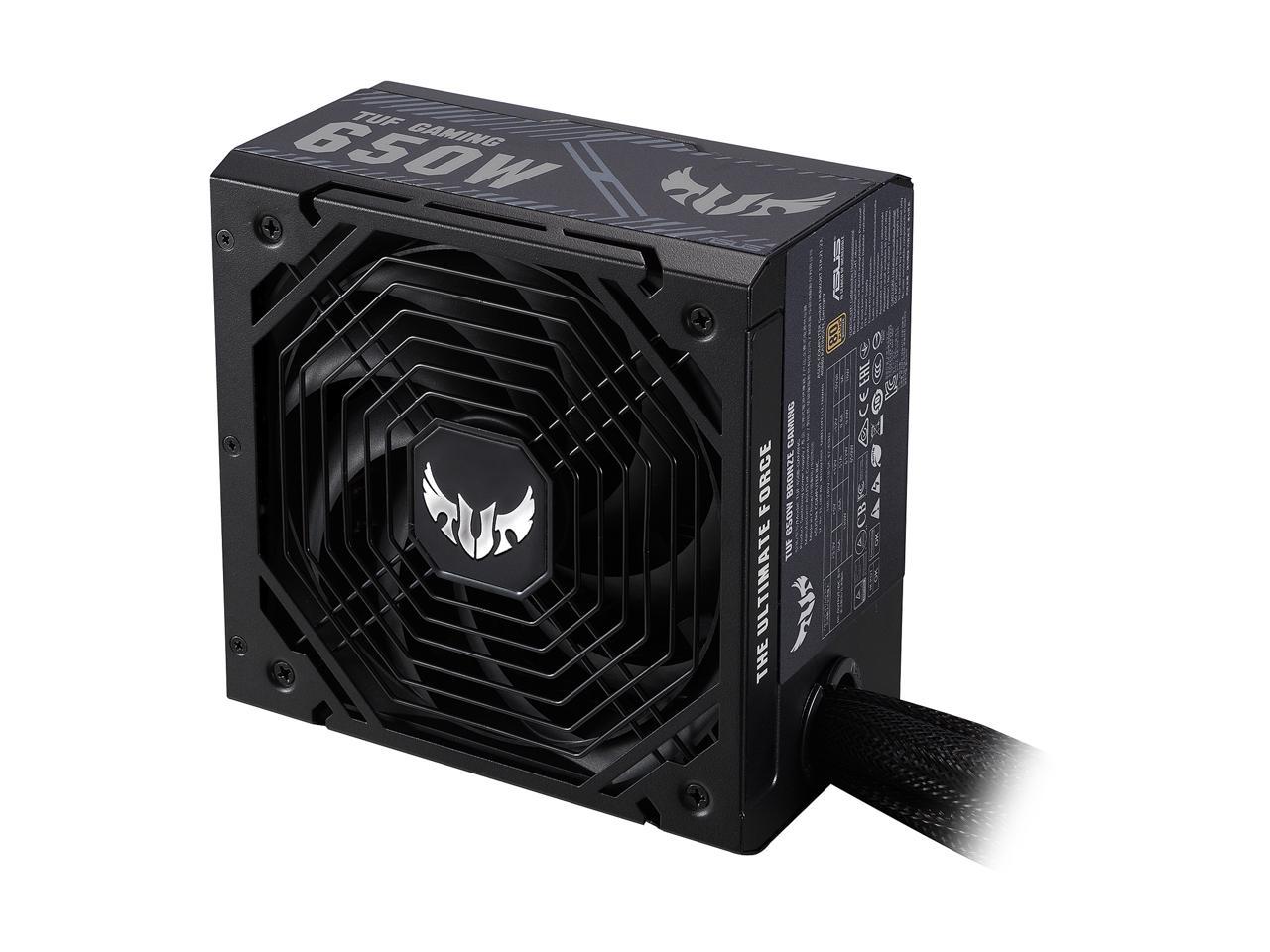 ASUS TUF GAMING 650W Bronze PSU, Power Supply, Axial-tech Fan Design, Dual Ball Fan Bearings, 0dB Technology, 80 PLUS Bronze Certification, 80cm 8-pin CPU Connector, 6-year Warranty