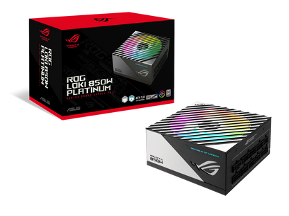 ASUS ROG Loki SFX-L 850W Platinum (Fully Modular Power Supply, 80+ Platinum, 120mm PWM ARGB Fan, Aura Sync, ATX 3.0 Compatible, PCIe 5.0 Ready)