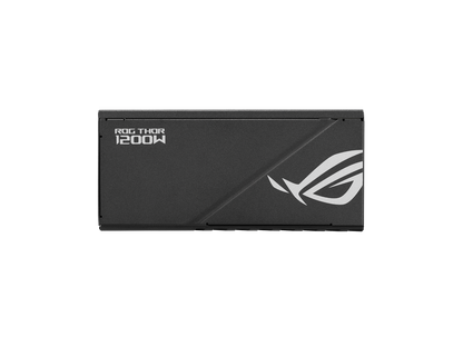 ASUS ROG Thor 1200W Platinum II (1200 Watt, Fully Modular Power Supply, 80+ Platinum, Lambda A++ Certified, ROG heatsinks, 135mm PWM fan, 0dB Mode, OLED Panel, Sleeved Cables, Aura Sync)