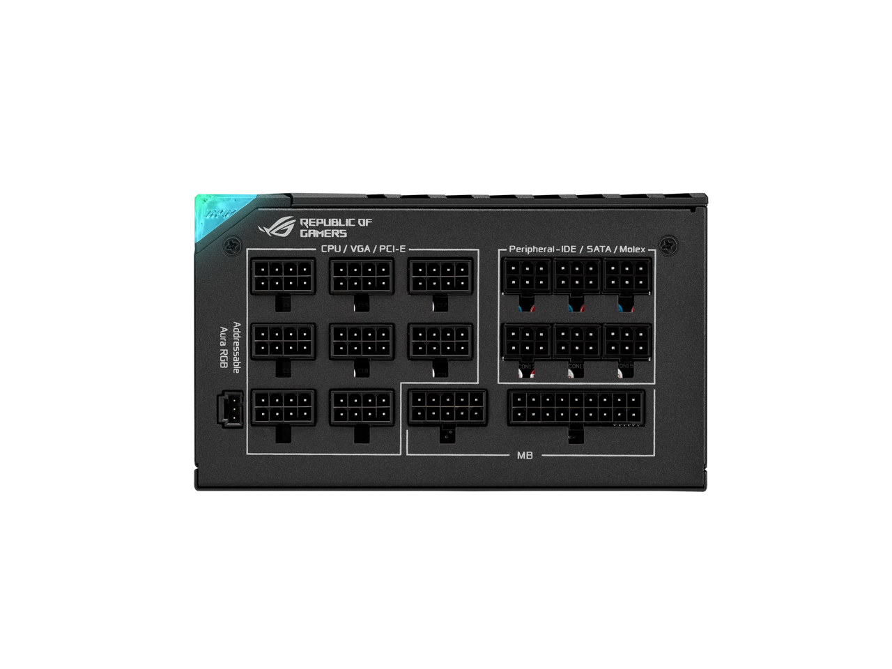 ASUS ROG Thor 1200W Platinum II (1200 Watt, Fully Modular Power Supply, 80+ Platinum, Lambda A++ Certified, ROG heatsinks, 135mm PWM fan, 0dB Mode, OLED Panel, Sleeved Cables, Aura Sync)