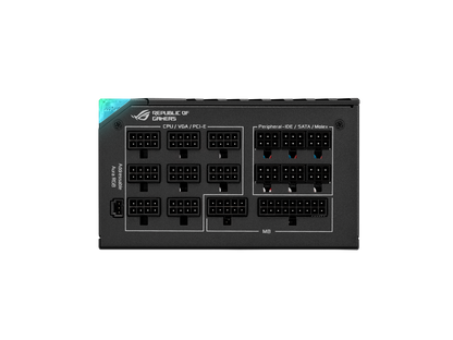 ASUS ROG Thor 1200W Platinum II (1200 Watt, Fully Modular Power Supply, 80+ Platinum, Lambda A++ Certified, ROG heatsinks, 135mm PWM fan, 0dB Mode, OLED Panel, Sleeved Cables, Aura Sync)