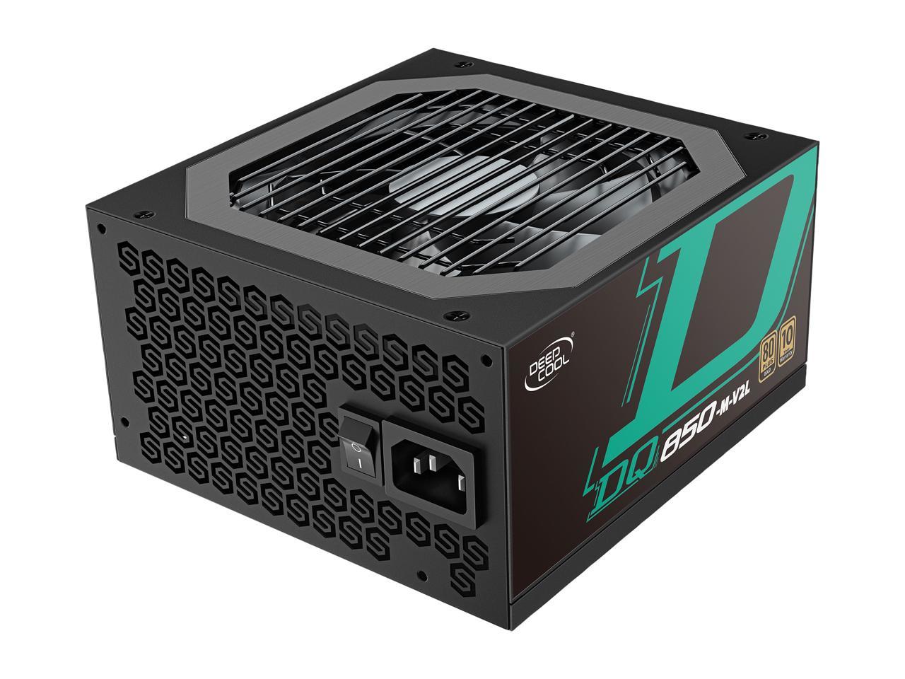 DeepCool DQ850-M-V2L 850W ATX12V / EPS12V 80 PLUS Gold Certified Fully Modular Power Supply, 10 Year Warranty