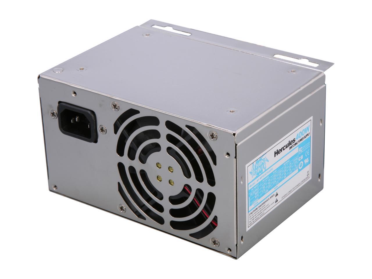 Athena Power Hercules Series AP-MPS3ATX40P8 20+4Pin Single PS2/PS3 4"(D) EPS-12V 400W PFC 82+ Bronze Certified - OEM