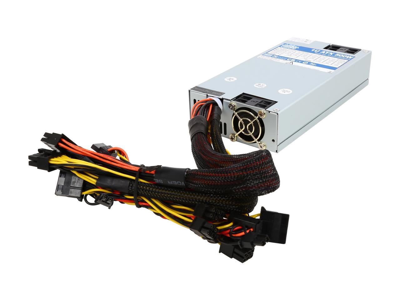 Athena Power AP-U1ATX5020FEP8 500W 1U Single Standard Length (200mm) EPS12V/ATX12V IPC Sever Power Supply - 80PLUS Bronze - ActivePFC - OEM