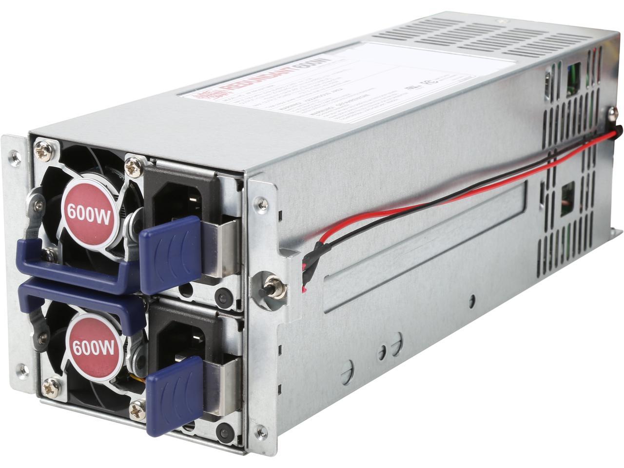 Athena Power AP-RRU2ATX608 ATX Connector 24(20+4) pin x 1P4-12V 4 Pin x 1EPS 12V 8 Pin x 2PCIE 6+2 Pin x 2SATA 15 Pin x 3Molex 4 Pin x 3 600W Redundant 2U Micro redundant PSU - OEM