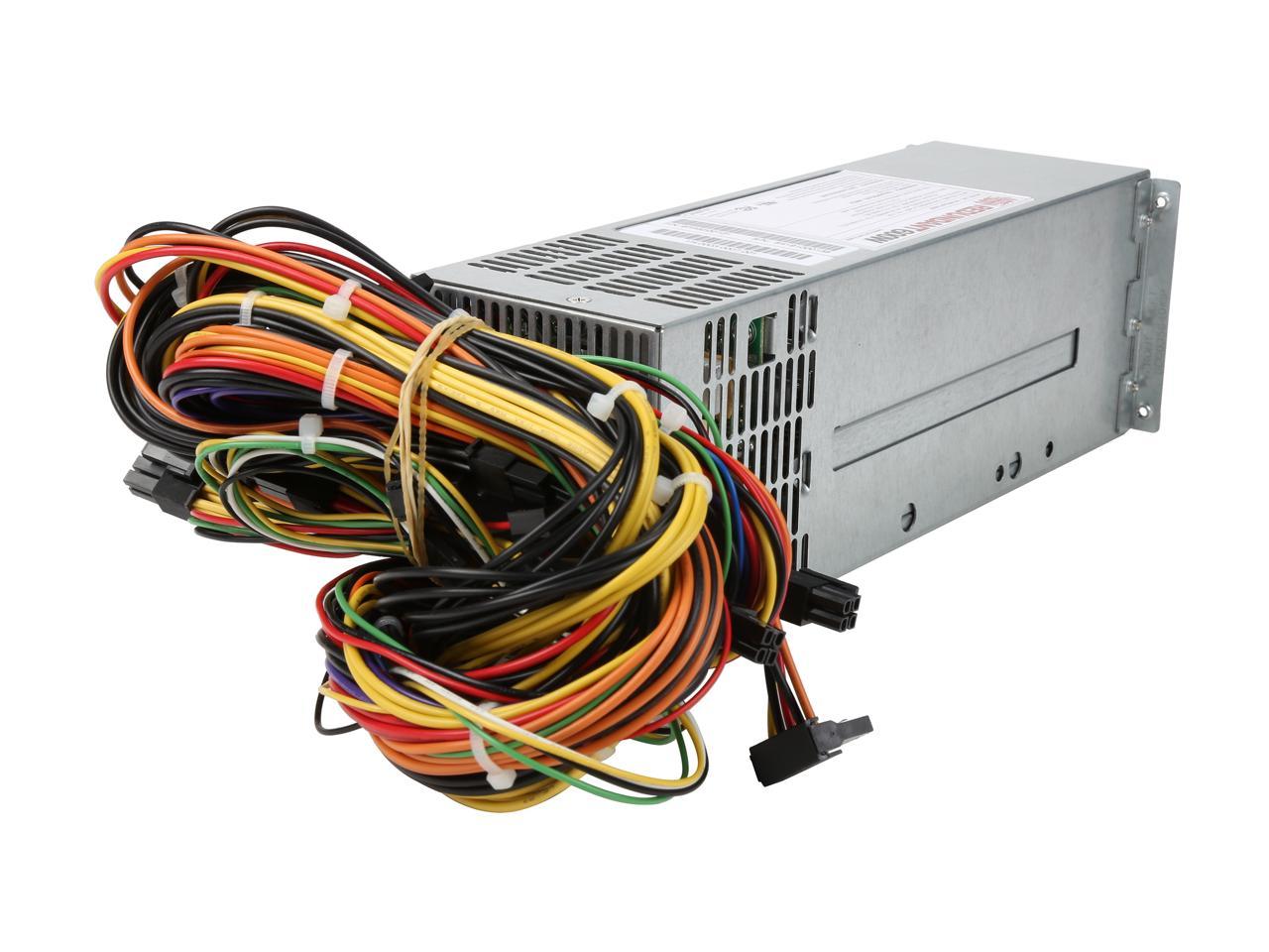 Athena Power AP-RRU2ATX608 ATX Connector 24(20+4) pin x 1P4-12V 4 Pin x 1EPS 12V 8 Pin x 2PCIE 6+2 Pin x 2SATA 15 Pin x 3Molex 4 Pin x 3 600W Redundant 2U Micro redundant PSU - OEM