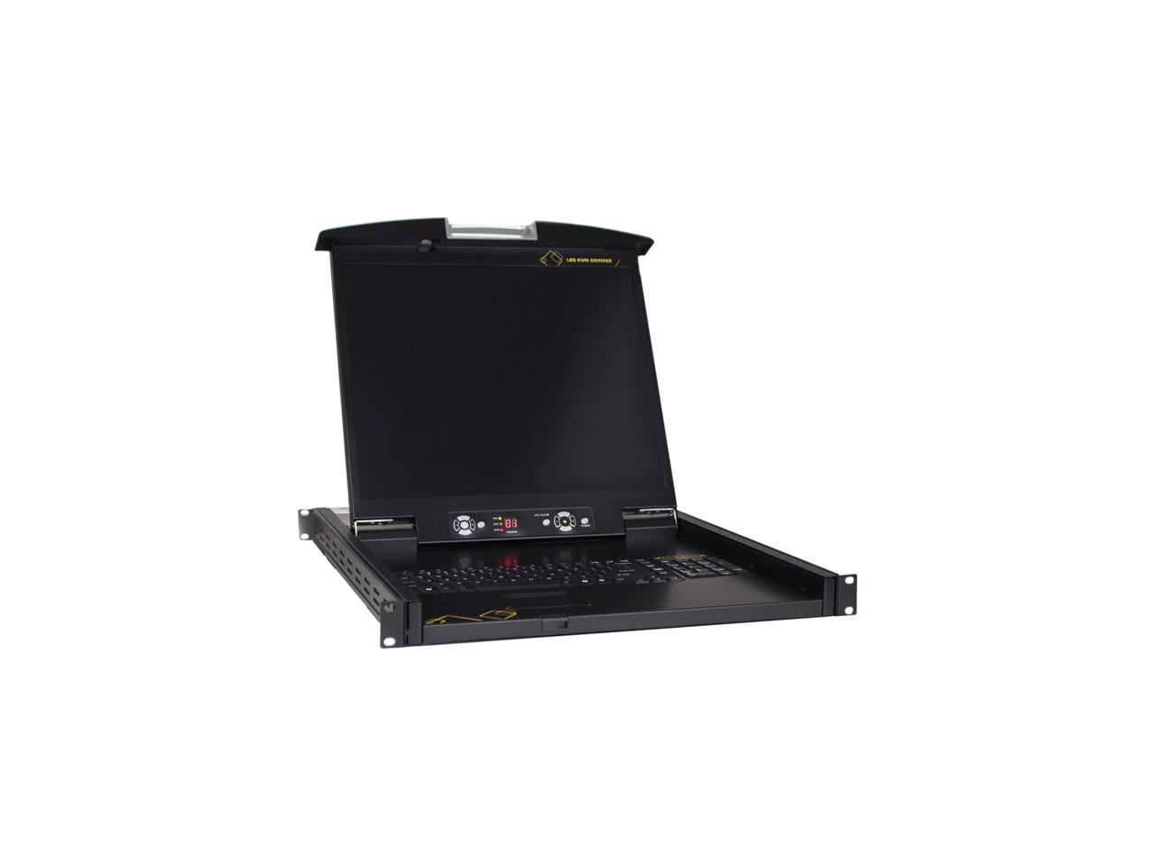 Athena Power SCK-LKD1908 1U Rackmount Server Console 19" 8-Port