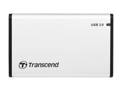 Transcend TS0GSJ25S3 2.5" Silver SATA III 6Gb/s USB 3.1 Gen 1 (backward compatible with USB 2.0) External Enclosure