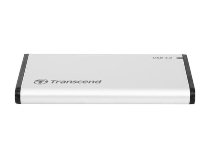 Transcend TS0GSJ25S3 2.5" Silver SATA III 6Gb/s USB 3.1 Gen 1 (backward compatible with USB 2.0) External Enclosure