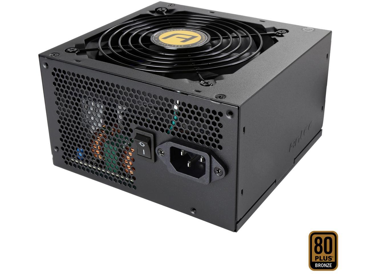 Antec NeoECO Modular Series NE550M 550W, 80 PLUS Bronze, Quiet 120mm Fan, Heavy-duty Caps, 3 Year Warranty